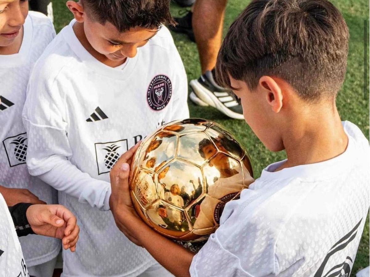 ¡Es la estrella con el hijo de Messi! Hondureño anota hat-trick y se corona campeón con la Sub-10 del Inter Miami