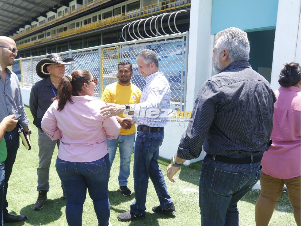 ¡Vienen dugouts nuevos! Así preparan el Estadio Morazán para su reapertura en el clásico Real España vs Olimpia