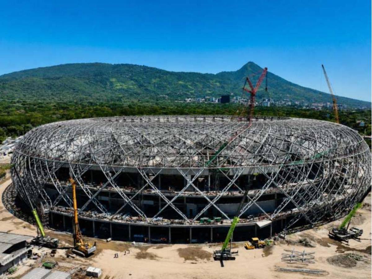 ¡En un 75%! El Salvador acelera la construcción del moderno Estadio Nacional