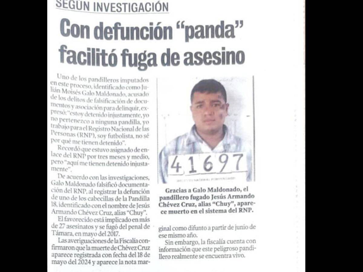 Revelan la razón por la que jugador fue detenido ayer: Facilitó fuga de asesino