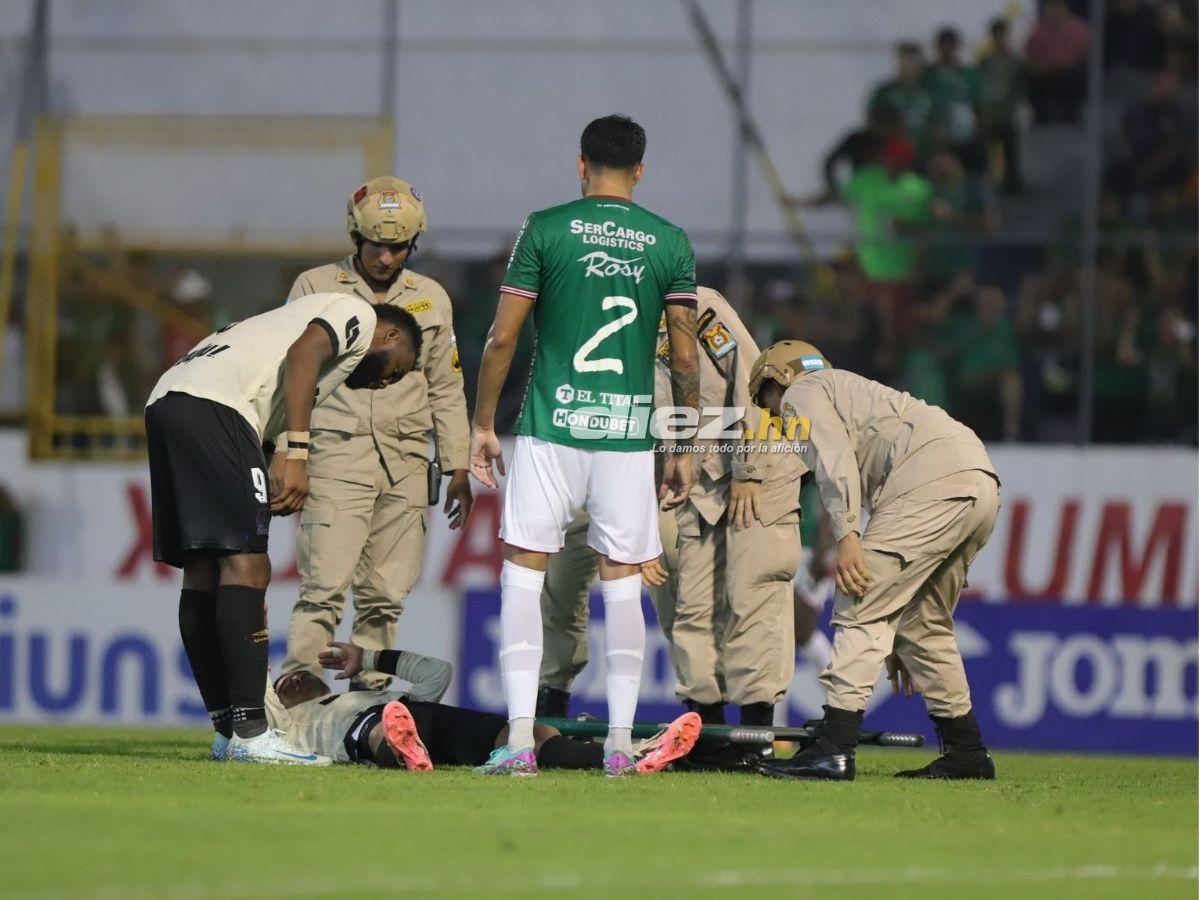 Portero de Marathón encendió alarmas, jugador de Olimpia en camilla, bronca de Benguché y el “regaño” a Troglio en el Morazán