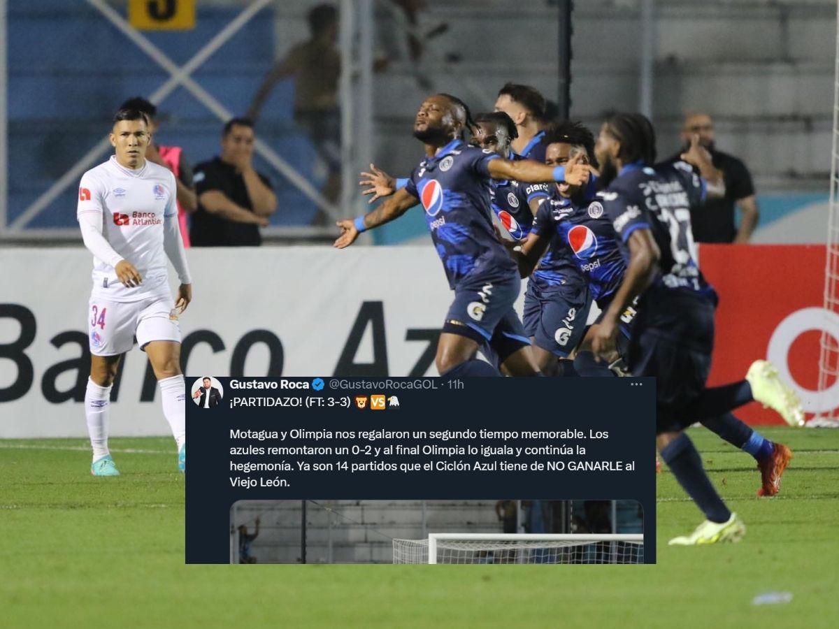 “Qué pu** locura de partido”: prensa deportiva tilda el 3-3 de Olimpia vs Motagua como “noche mágica”
