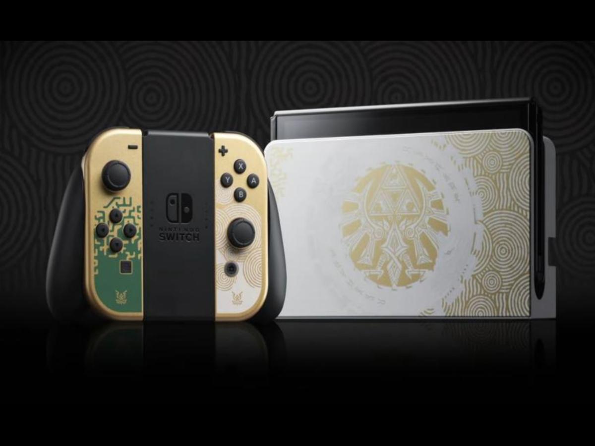 Así es la hermosa Nintendo Switch OLED de TLoZ: Tears of the Kingdom Edition, que saldrá en abril