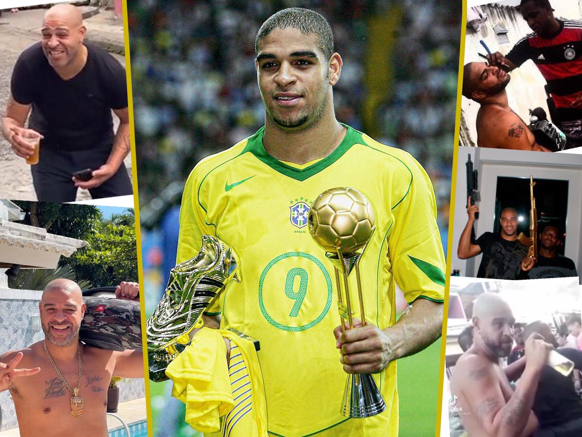¿Adriano hundido en el alcohol y sin familia? Revelan lo que realmente pasó con ‘El Emperador’, el exjugador brasileño