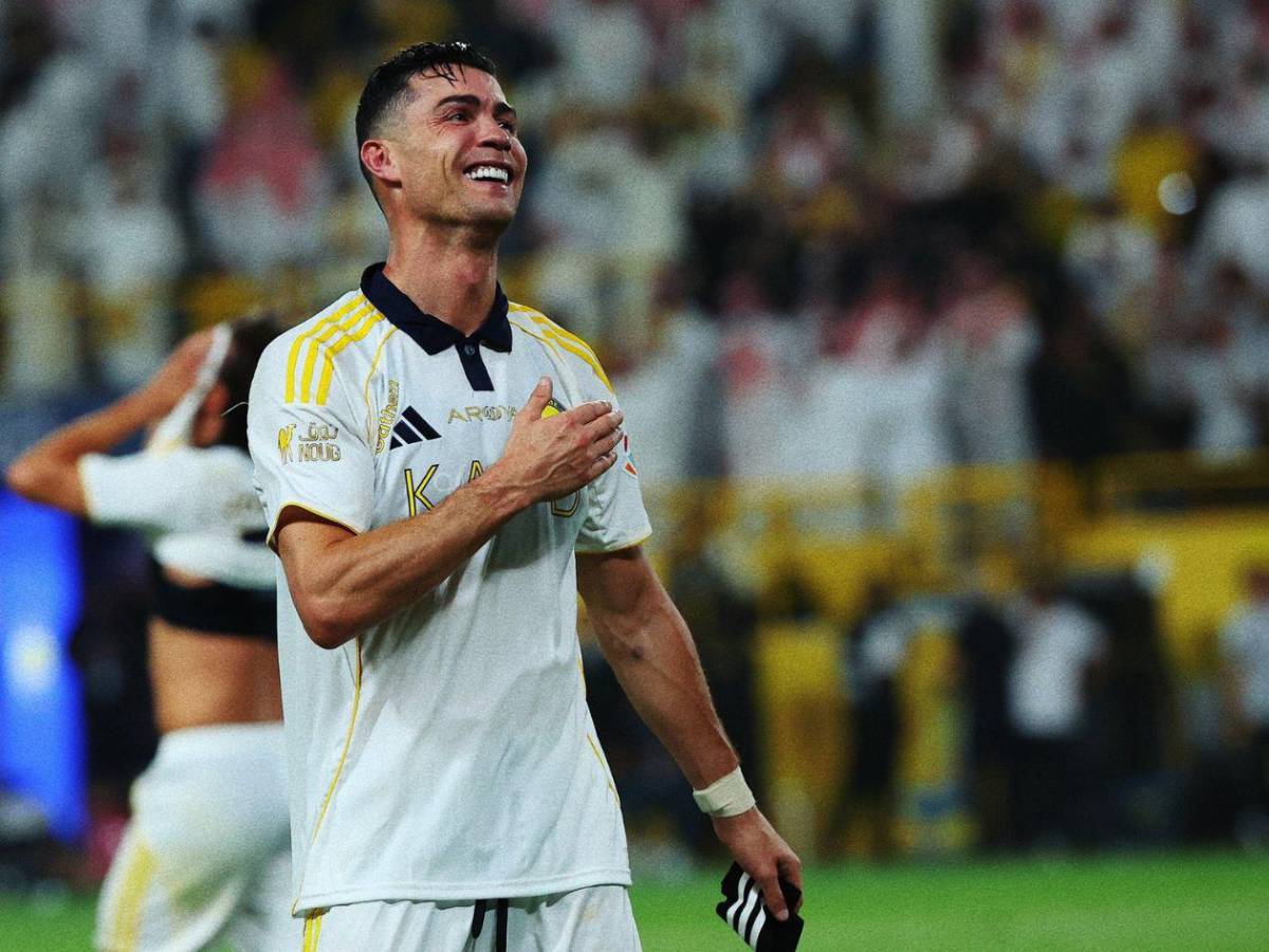 Cristiano Ronaldo se exhibió y lloró: así festejó CR7 su primer título en Arabia