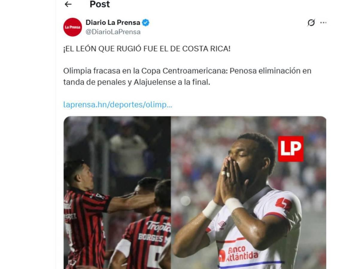 Gatito llorón, Dieron pena: así reaccionó la prensa tras la eliminación de Olimpia; Alajuelense se burla del Albo