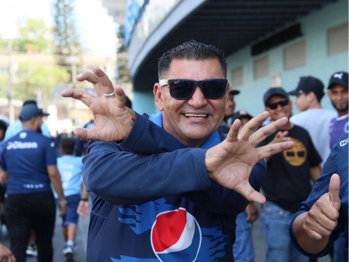 Infierno azul en el Nacional, famosos captados y la fiesta del Motagua en la final