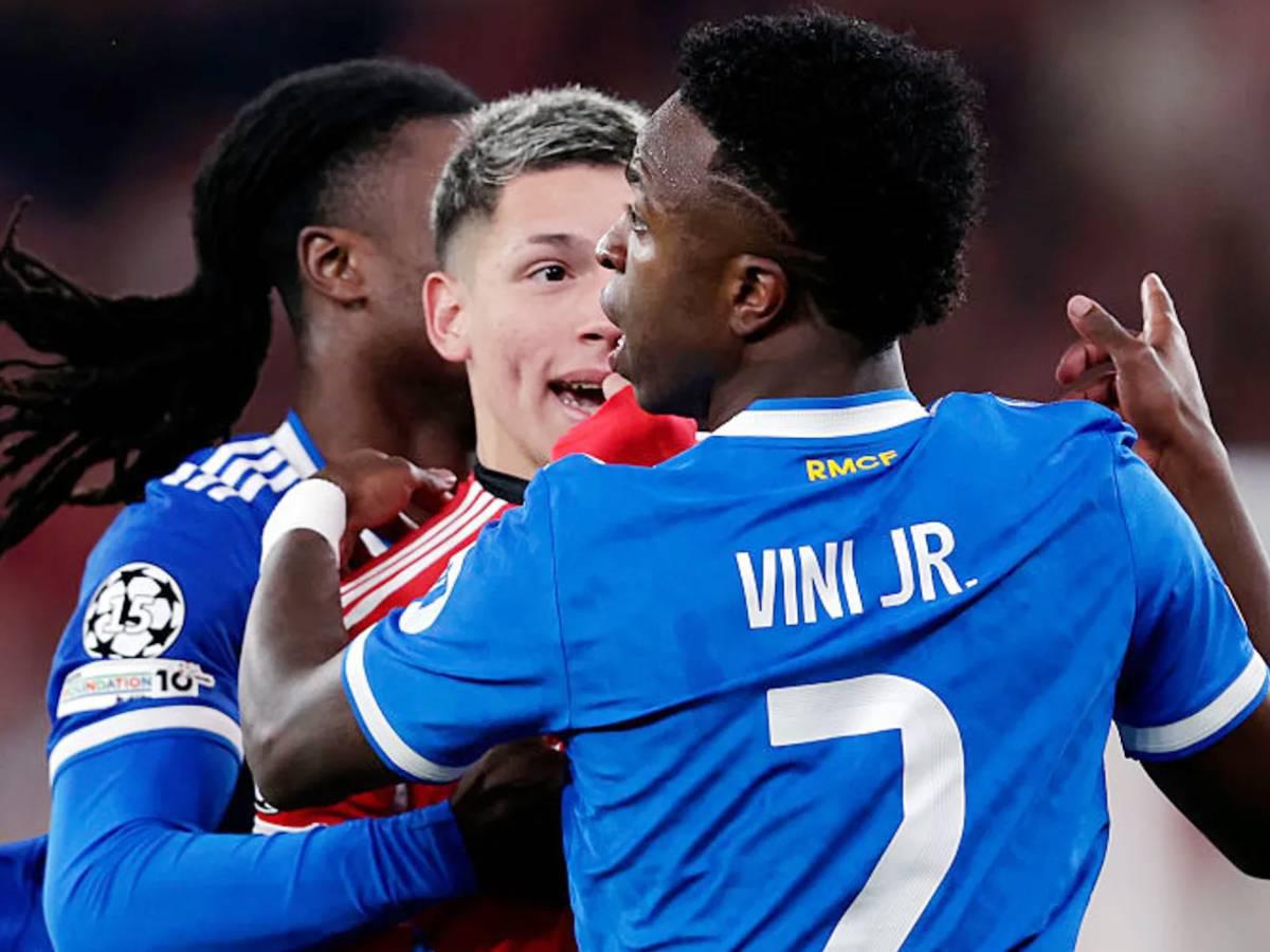 ¡Tremendo castigo a la vista! Prestianni protagonizó supuesto racismo contra Vinicius y está expuesto ante la UEFA