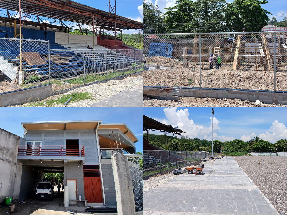 ¡A toda marcha! Así avanza la moderna remodelación del histórico Estadio Argelio Sabillón de Santa Bárbara