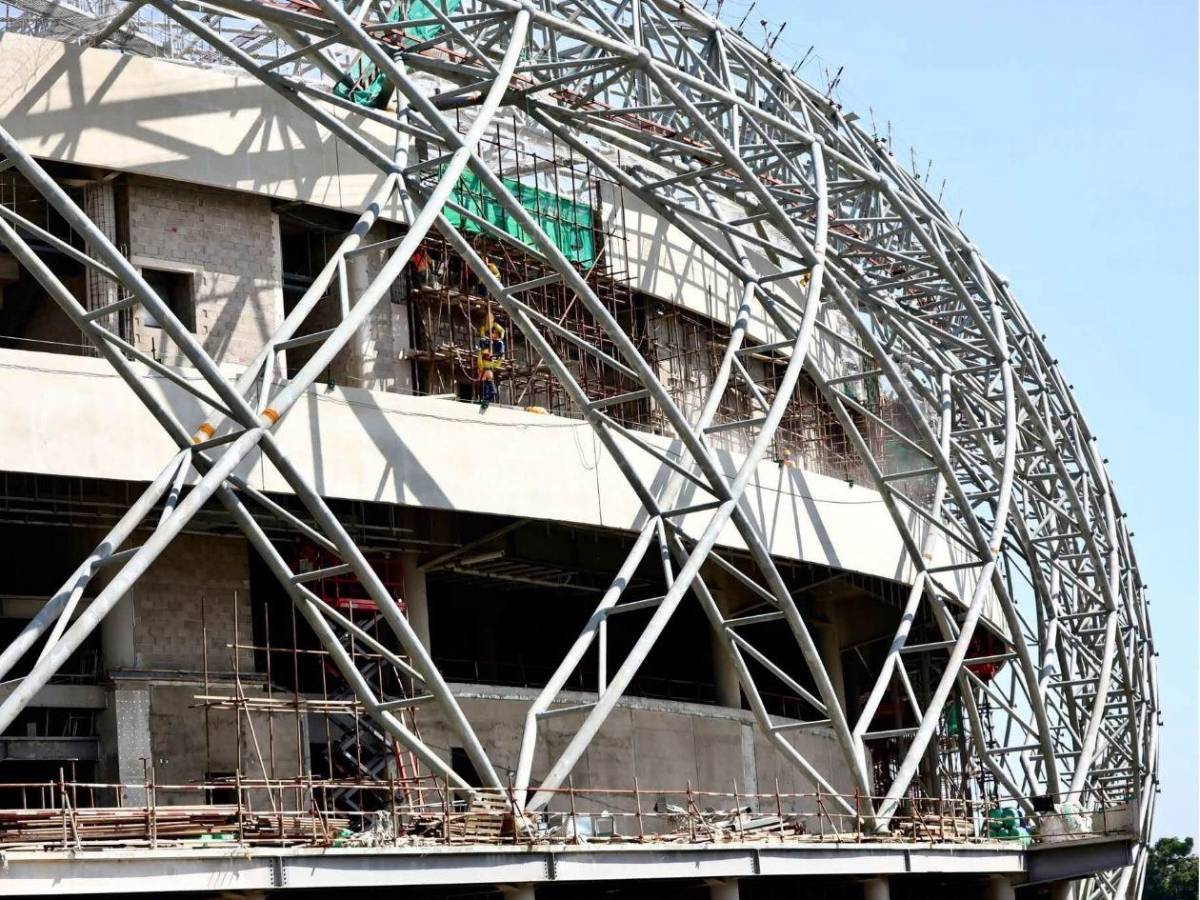 ¡En un 75%! El Salvador acelera la construcción del moderno Estadio Nacional