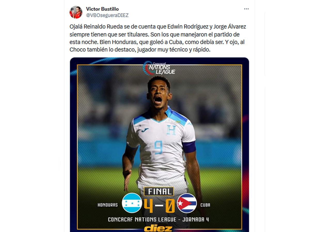 Los periodistas y su opinión sobre el gane de Honduras: “Nos benefició el calendario”, “Ahora se viene lo bonito” y “No emocionarse demasiado”