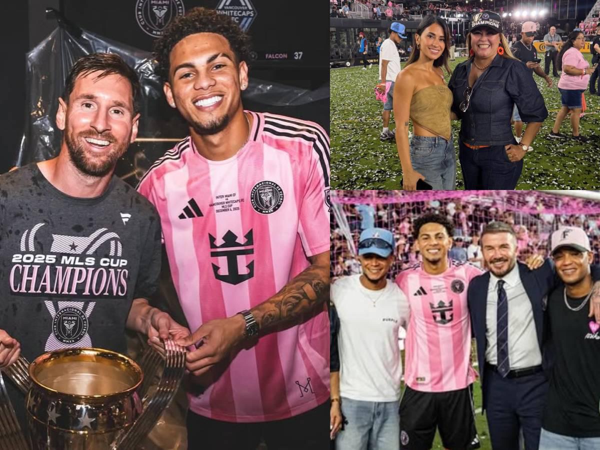 Imágenes: Messi, Antonela y Beckham presentes en el festejo privado de David Ruiz tras ganar el Inter Miami la MLS