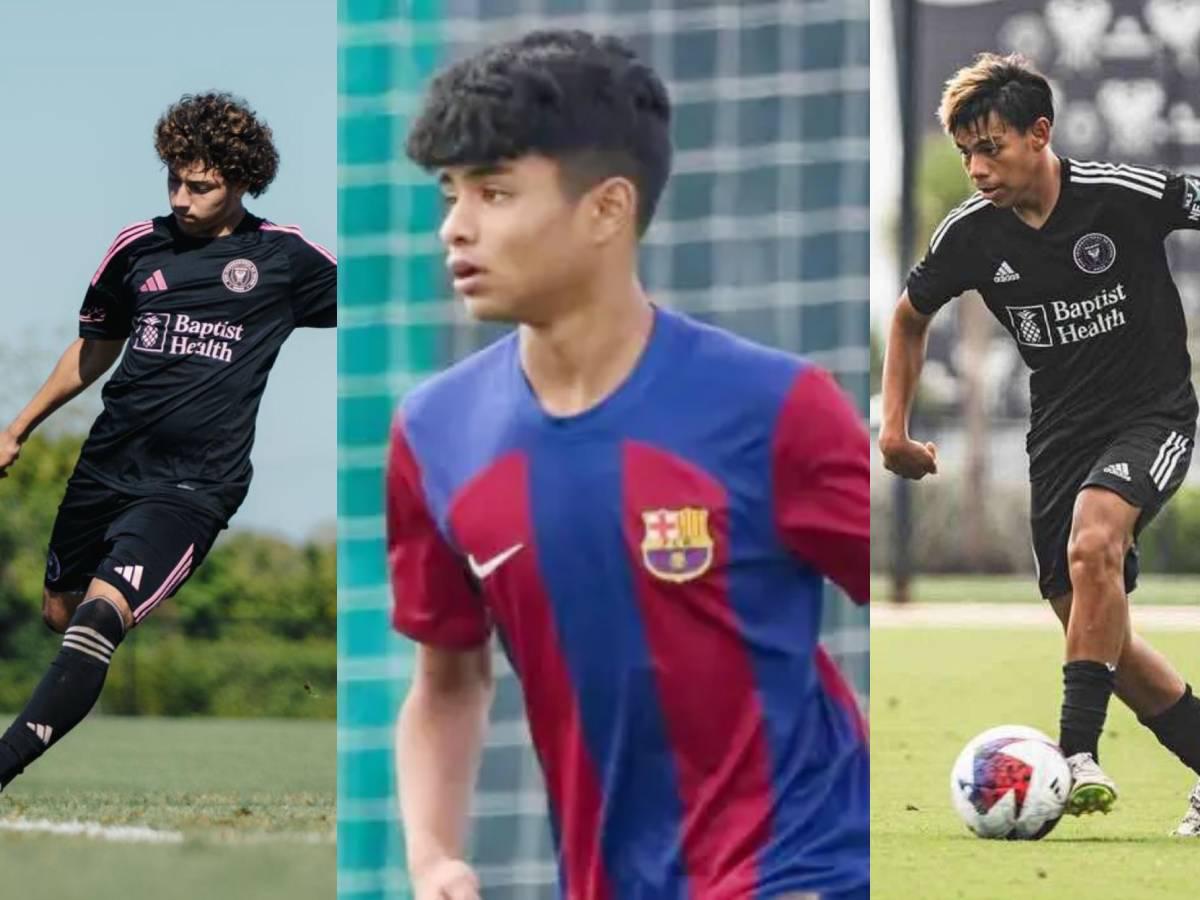 Leandro Padilla, José Alfredo Rodríguez y Jefferson Moradel, los jóvenes de raíces hondureñas.