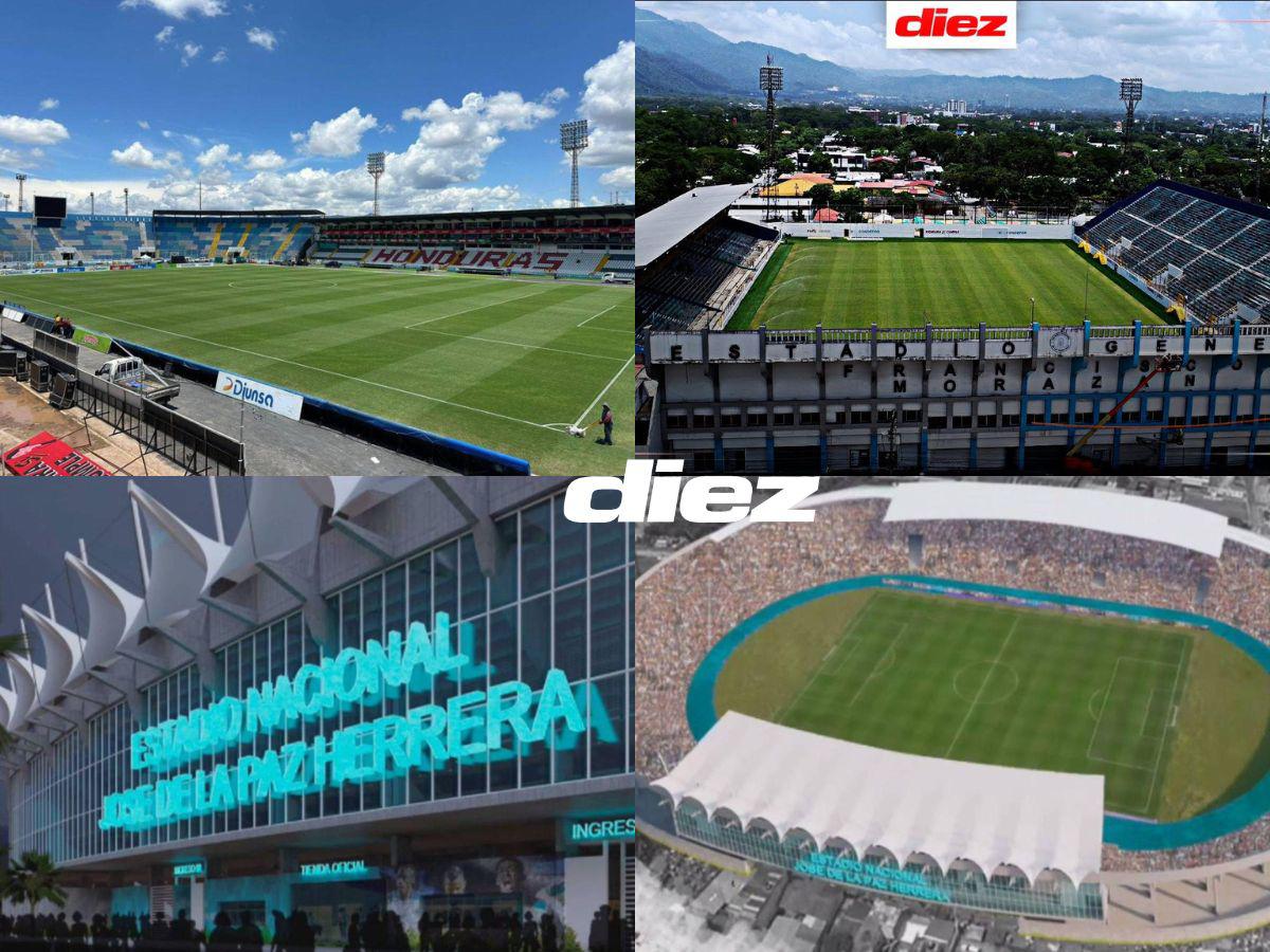 ¿Cuáles son las obras que le faltan a los estadios Nacional Chelato Uclés y Francisco Morazán?