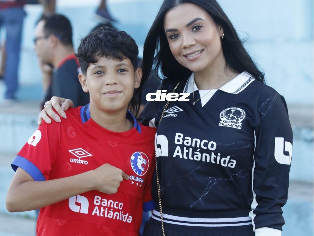¡Qué lindas! Las chicas bellas que cautivan en la previa del Choloma vs Olimpia en el Estadio Rubén Deras