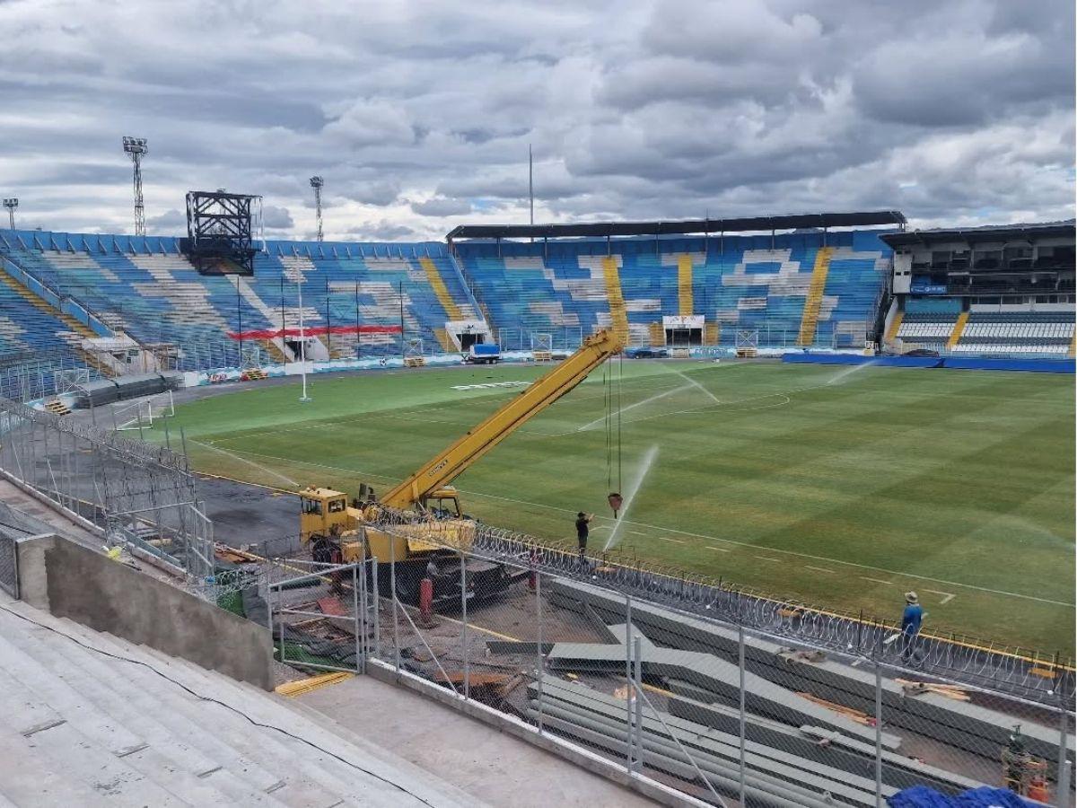 ¡El techo del Estadio Nacional agarra forma! Condepor instala el primer cuadrante en las gradas de sol centro