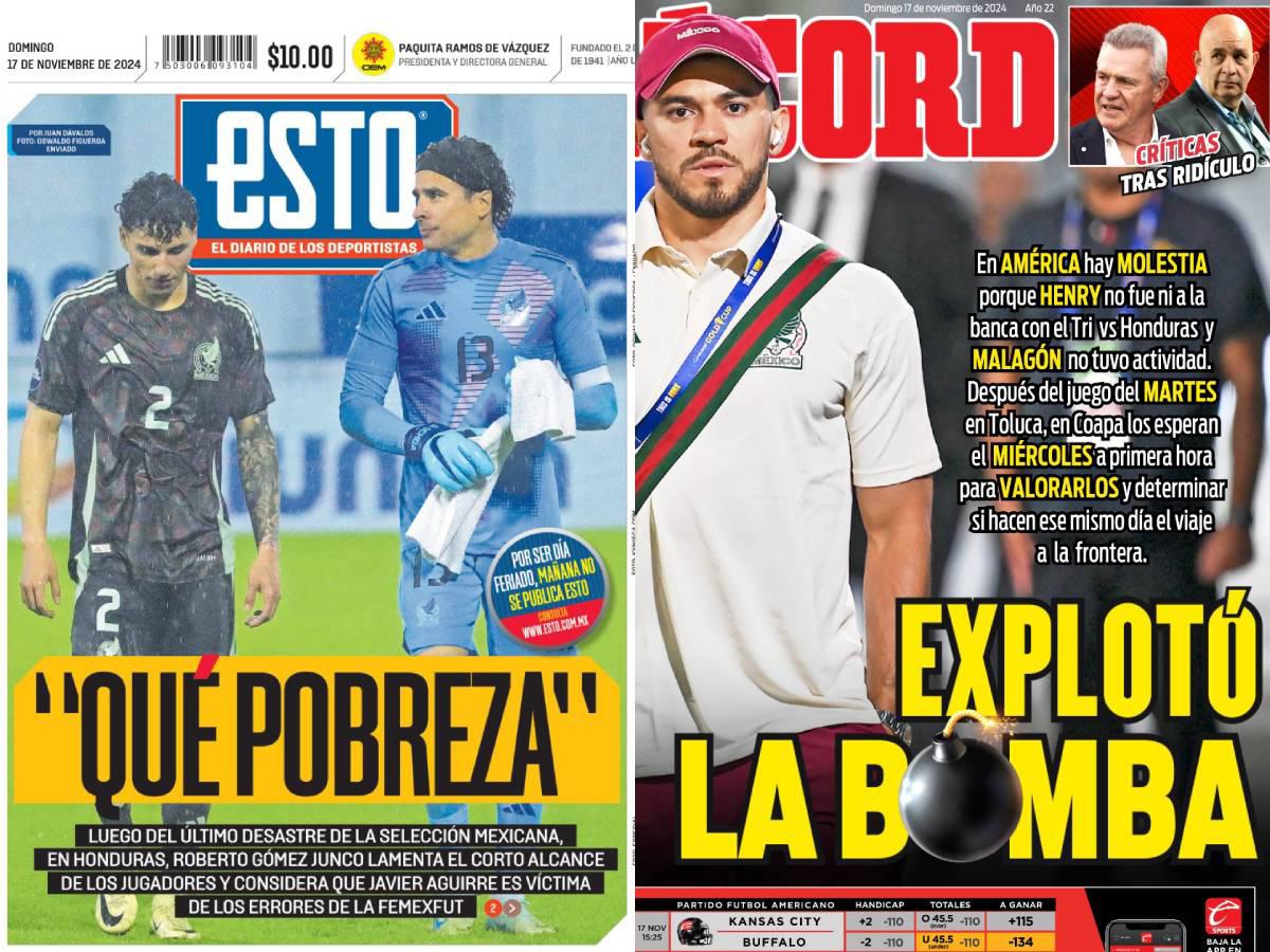 Vasco Aguirre está en polémica, Chino Huerta recibe dardo y la Selección Mexicana saca la calculadora frente a Honduras: dice la prensa azteca