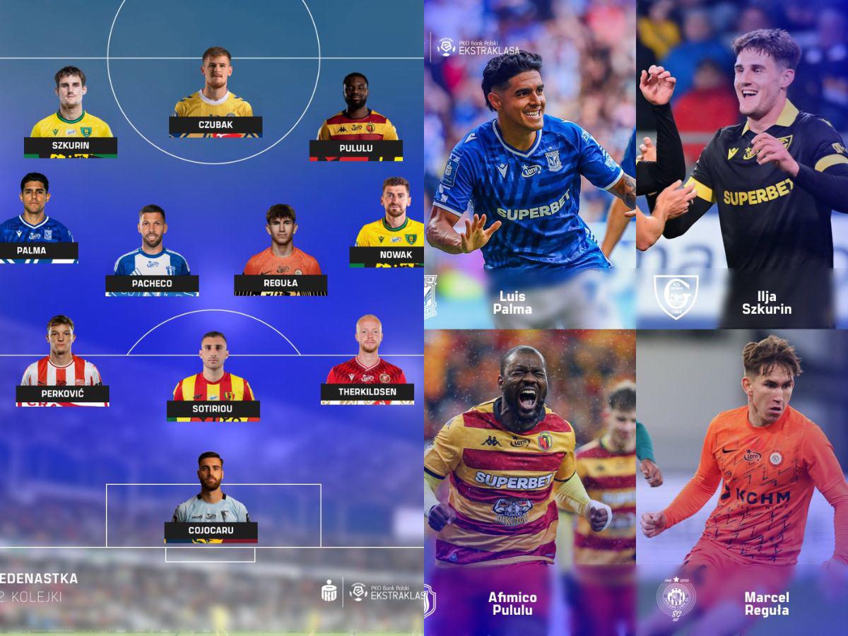 Luis Palma fue elegido en el 11 ideal de la jornada en el fútbol de Polonia.