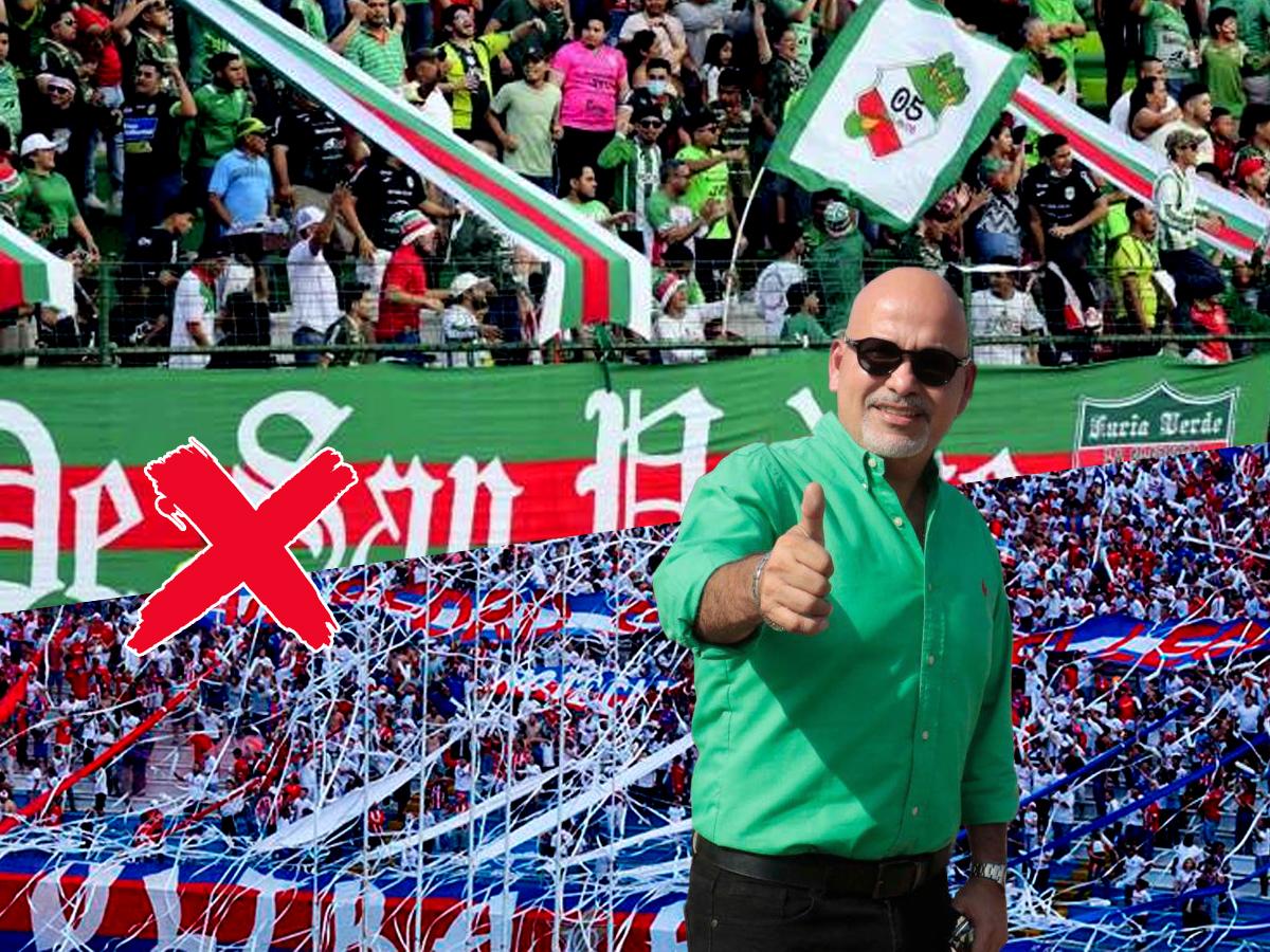 Orinson Amaya confirma que las barras del Marathón y del Olimpia no podrán ingresar al Olímpico en el clásico