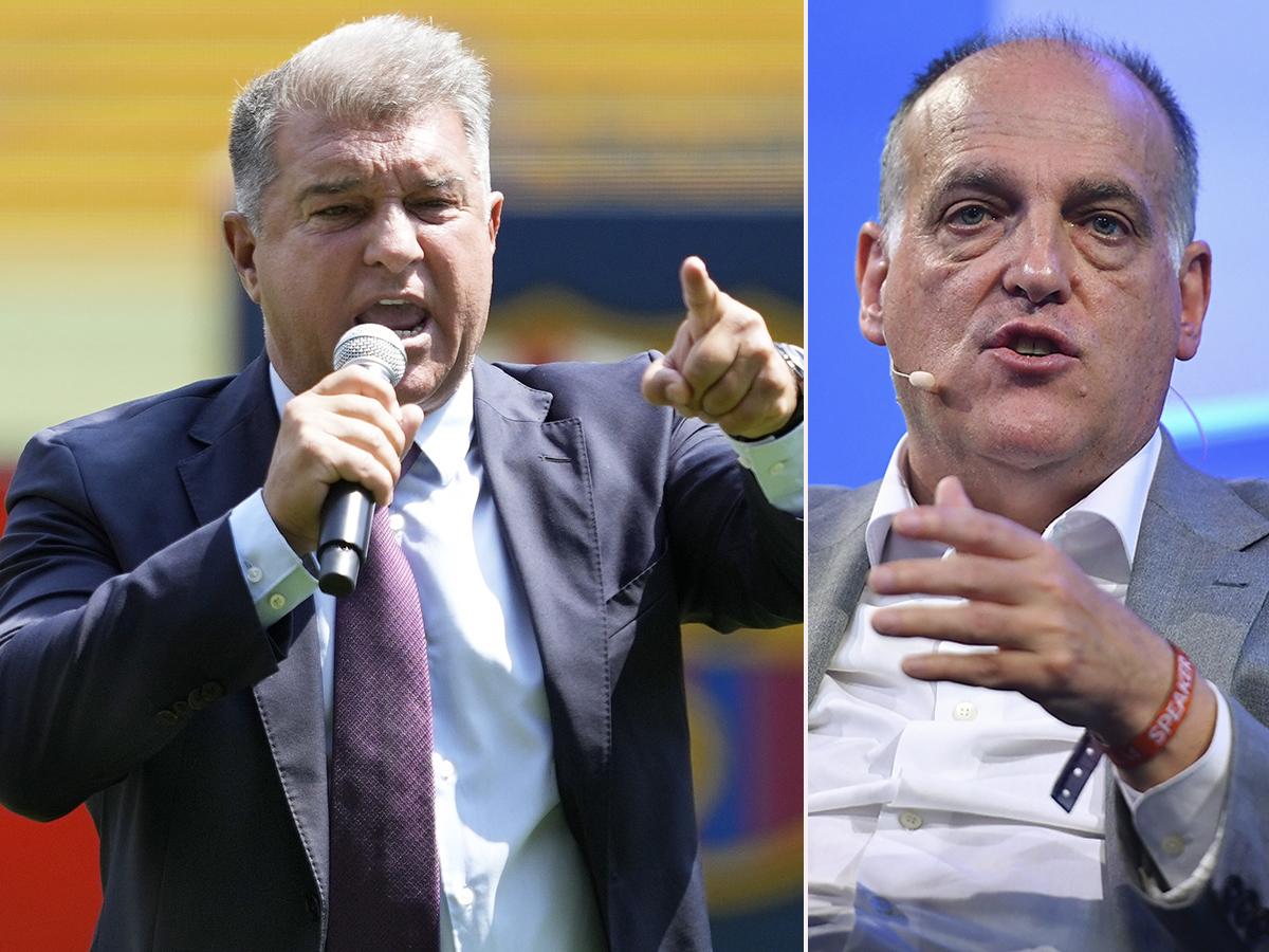 ¡Con todo! Laporta ataca al presidente de LaLiga: “Tebas se ha vuelto a quitar la careta, tiene una fobia con el Barcelona”