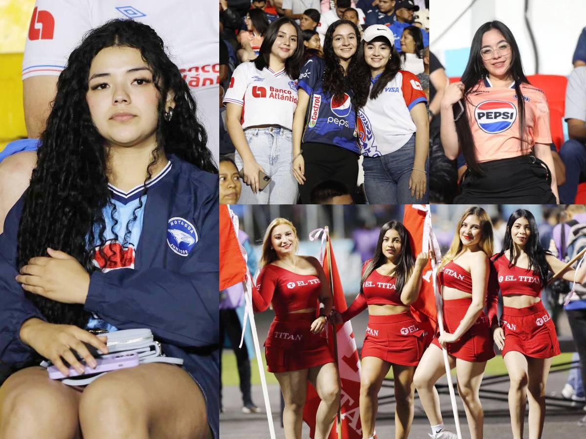 La belleza capitalina en su máximo esplendor disfrutó de la final entre Motagua vs Olimpia
