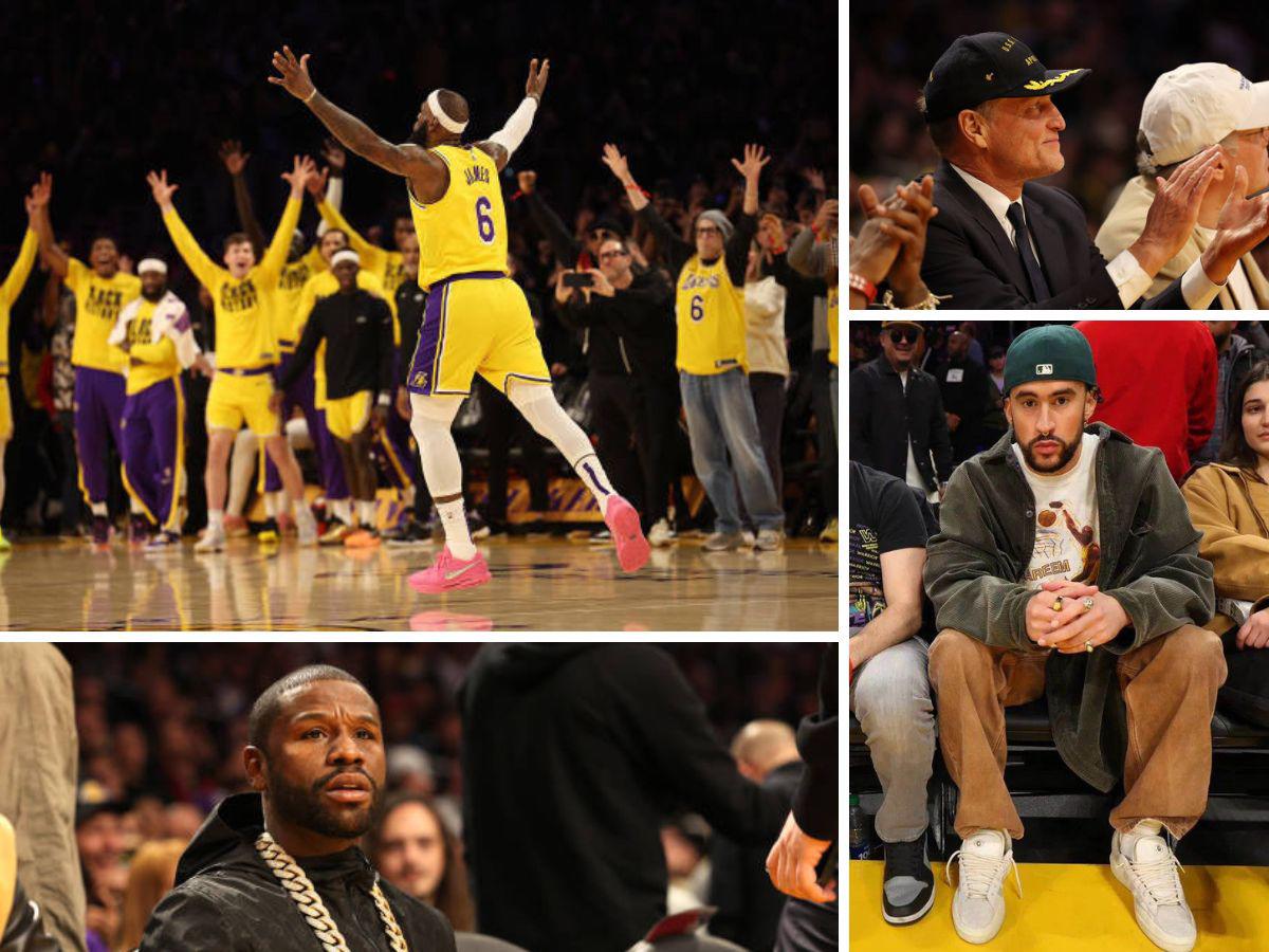 Las celebridades y leyendas  que no se perdieron el récord de LeBron James como el máximo anotador en la historia de la NBA
