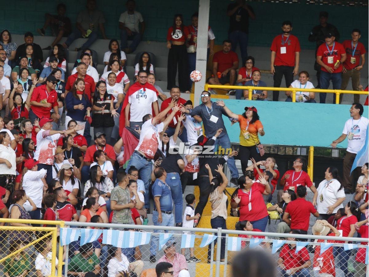 Las personalidades y la bella pintura que sorprendió: ¡el ambientazo previo a la reapertura del Estadio Morazán!