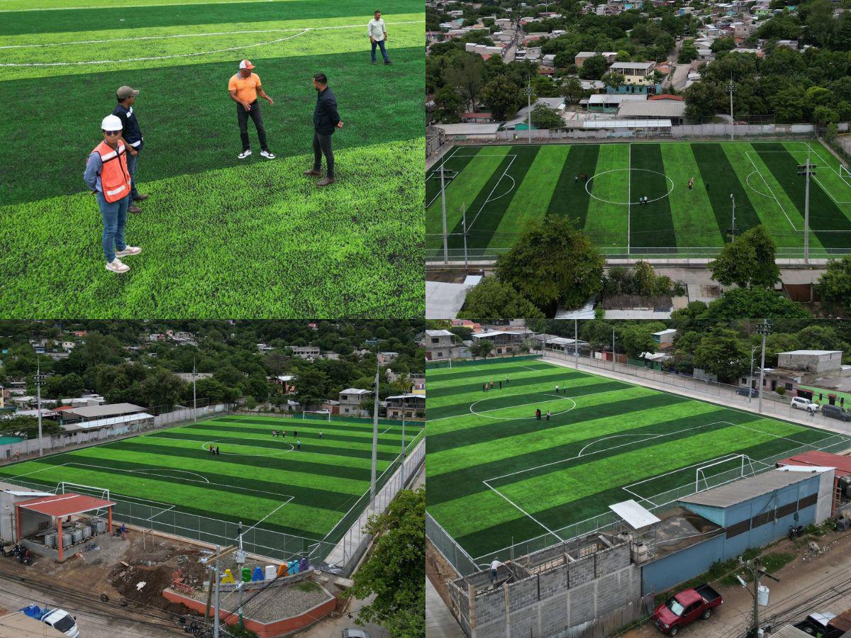 Condepor hace última inspección previo a la inauguración de cancha sintética en Comayagua