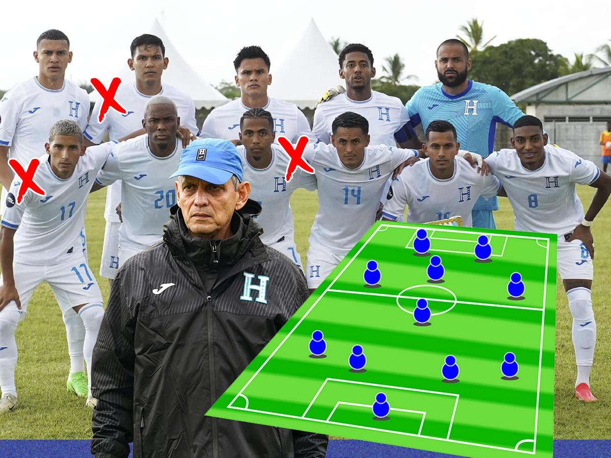 Alineación de Honduras: ¡El 11 con el que Rueda se jugaría la clasificación en Nations League ante Jamaica!