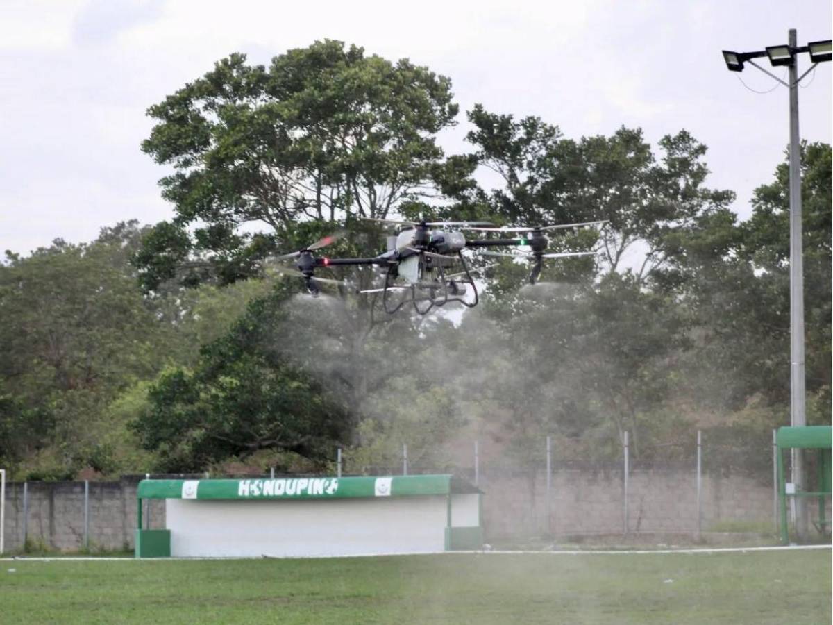 Dron sorprende: Hondupino pule su estadio previo a la finalísima ante Estrella Roja