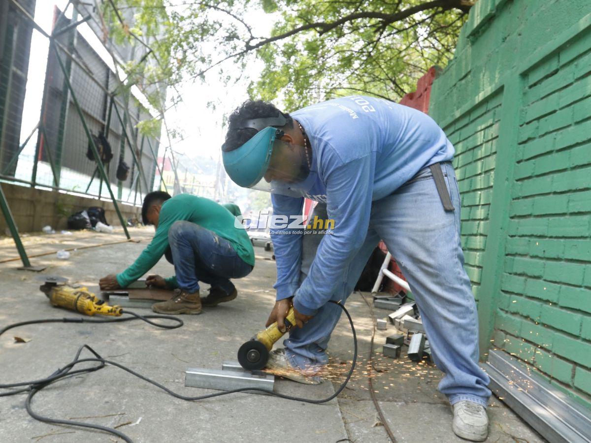 Así embellecen el nuevo Estadio Yankel Rosenthal que albergará la final entre Marathón vs Olimpia; ¡habrá luz artificial!