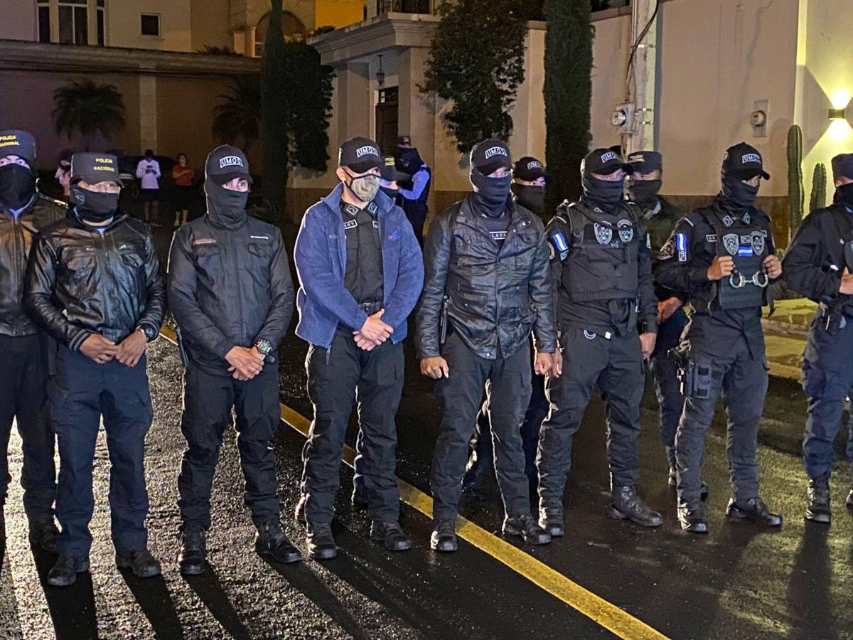 En fotos: Así militarizaron la lujosa casa del expresidente Juan Orlando Hernández tras ser solicitado en extradición por Estados Unidos