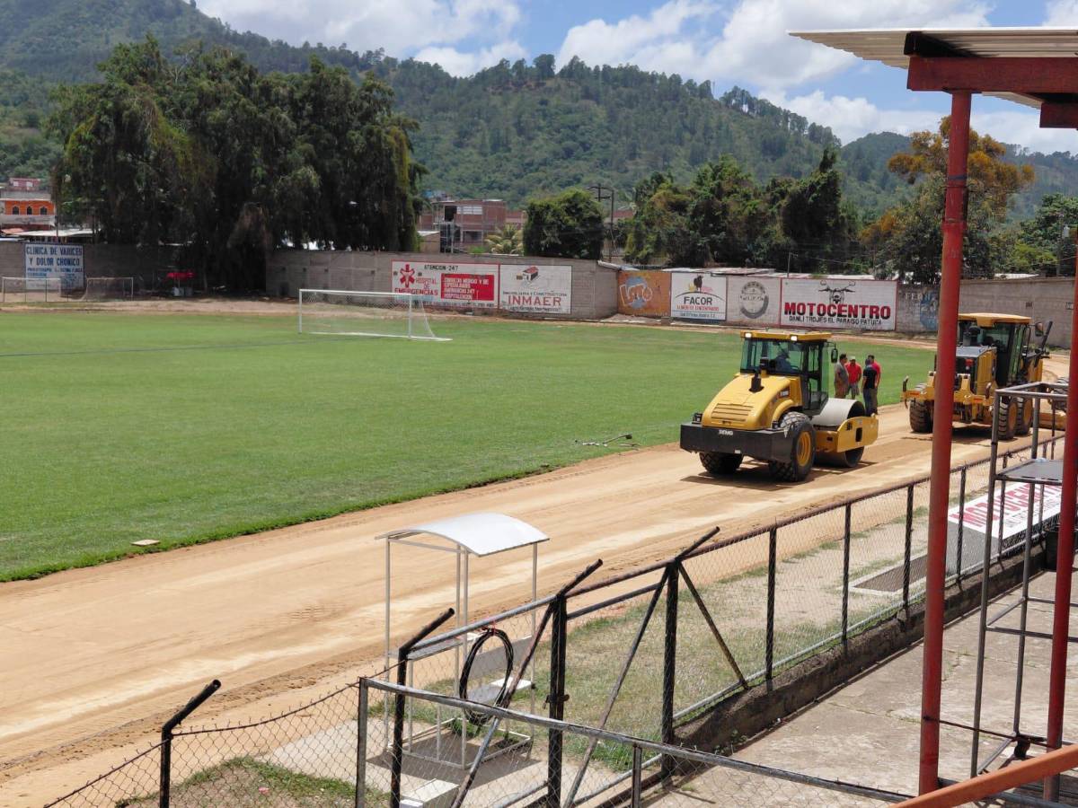 ¡Adiós al charco! Remodelan la pista del Estadio Marcelo Tinoco de Danlí