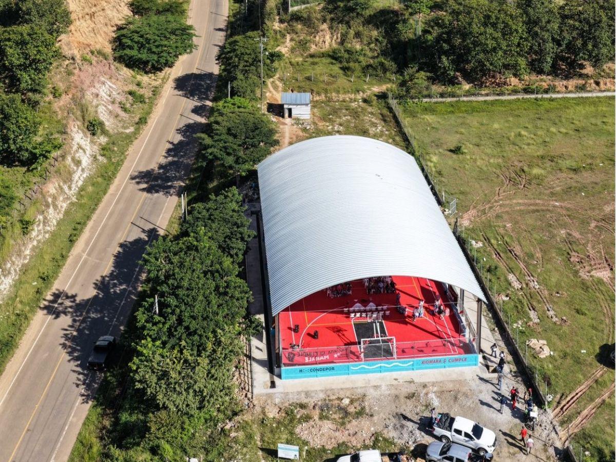 ¡Ya son 91 canchas! Condepor inaugura recinto deportivo en Marale, Francisco Morazán