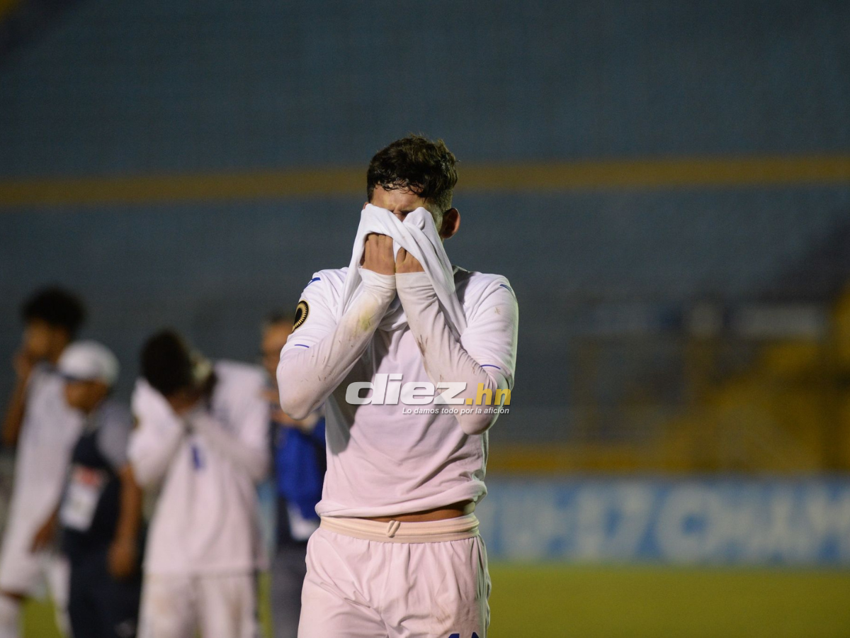 Destrozados: Los rostros de dolor de los futbolistas Sub-17 de Honduras tras decirle adiós al Mundial de Perú 2023