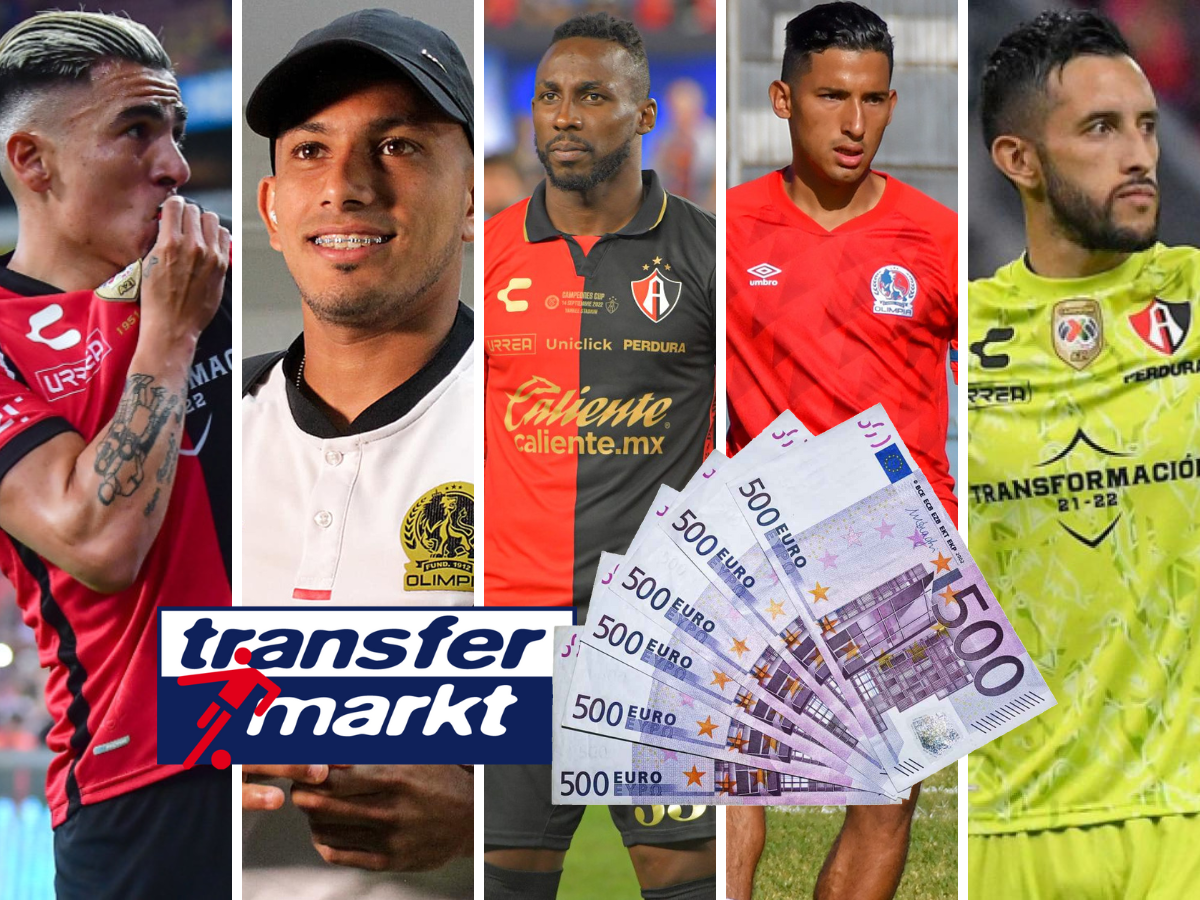 Un futbolista vale más que Olimpia: Atlas lidera la lista de los jugadores más caros en el mercado