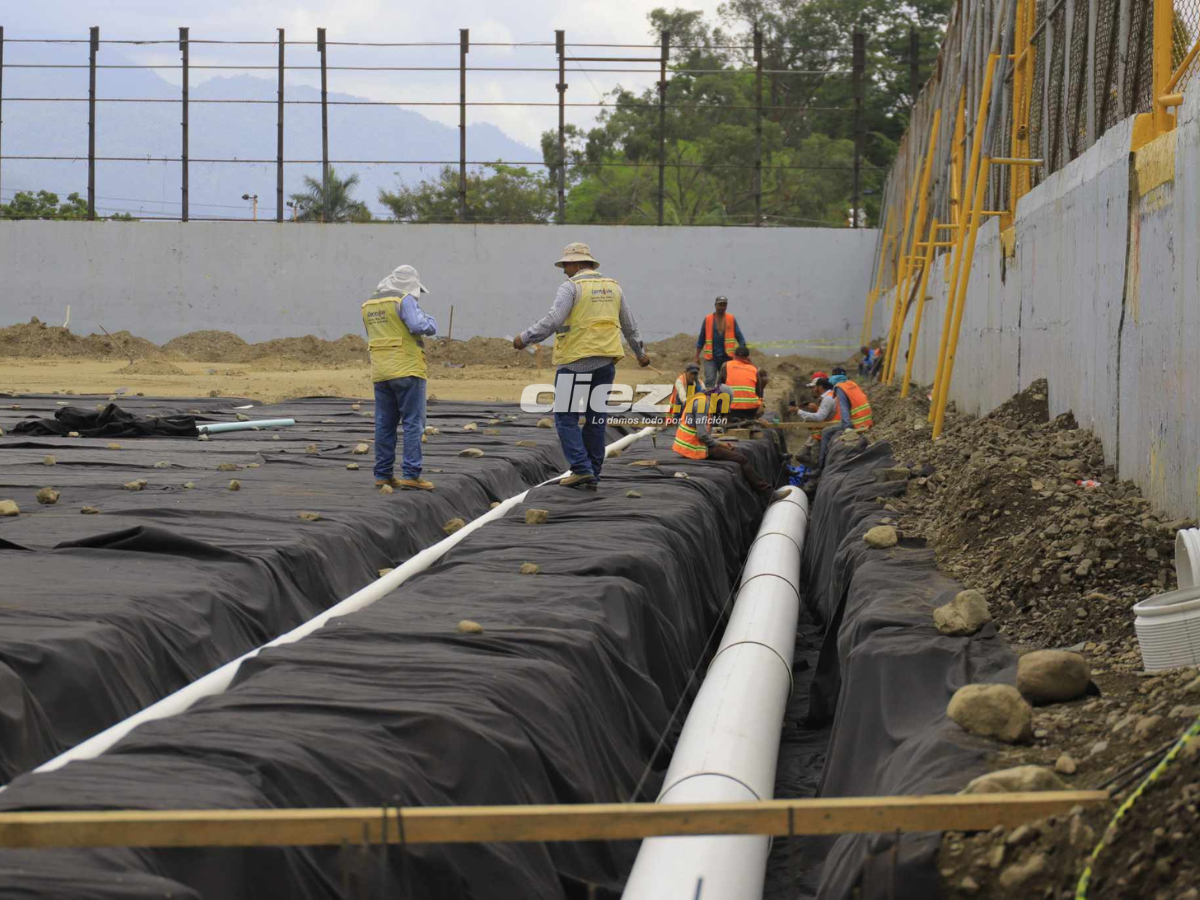 A un 70%: El Estadio Morazán, en recta final para estrenar grama parecida al Santiago Bernabéu, ¿cuándo inicia el cocido del engramillado?