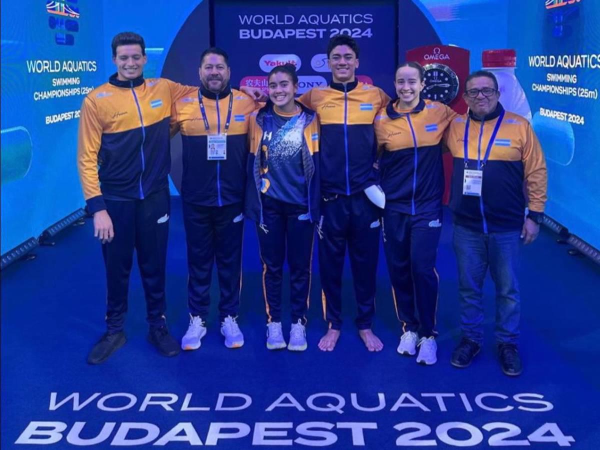Hondureños Gabriel Martínez, Ashley Calderón y Diego Dulieu imponen nuevos récords nacionales en el Mundial de Piscina Corta en Budapest