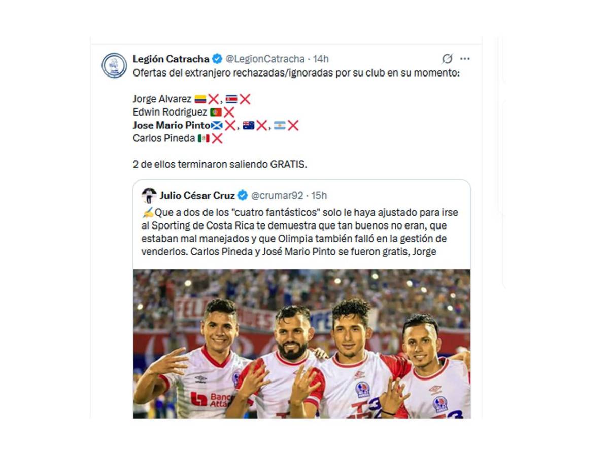 Todo por dinero, reacción de la prensa hondureña tras salida de Pinto de Olimpia