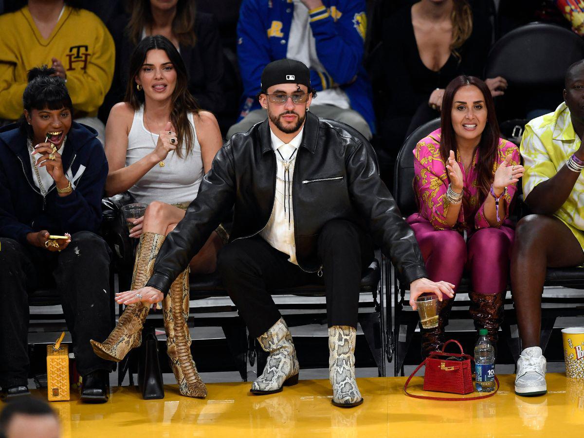 No se vio en TV: Lewis Hamilton, Bad Bunny en cita con Kendall Jenner y los mejores momentos del partido de Lakers ante los Warriors