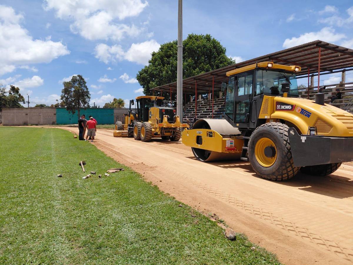 ¡Adiós al charco! Remodelan la pista del Estadio Marcelo Tinoco de Danlí