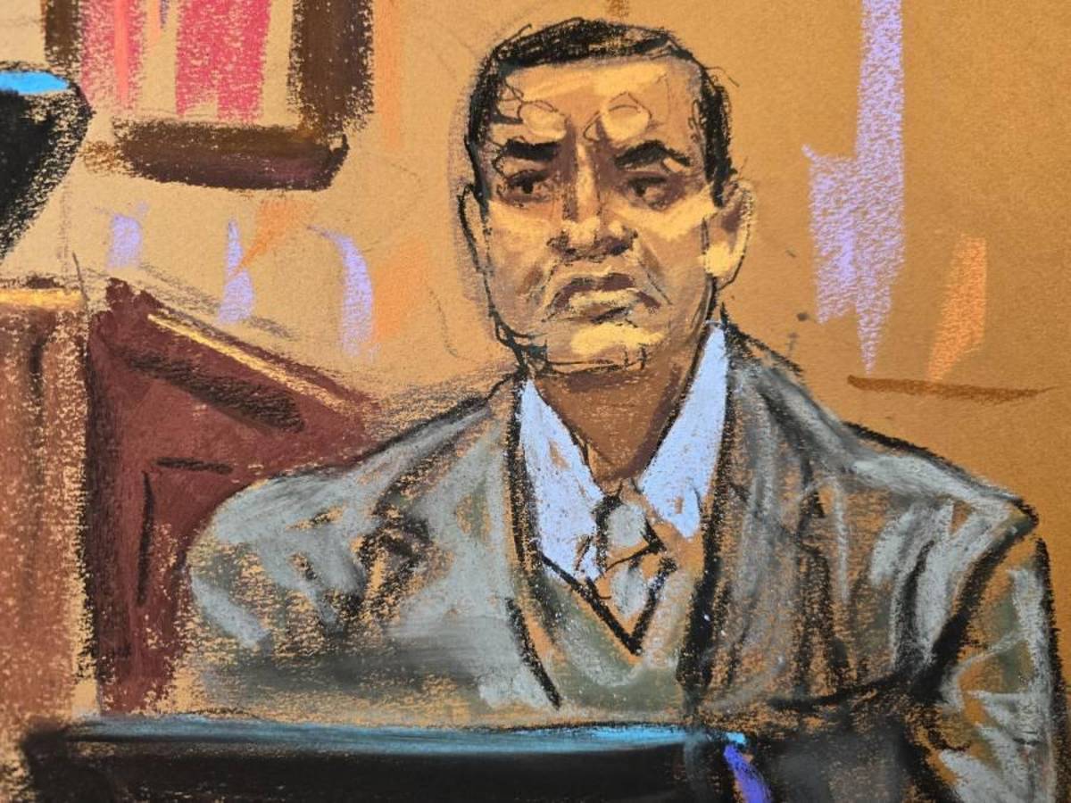 Las primeras imágenes de Juan Orlando Hernández, expresidente de Honduras, declarando en su juicio en Nueva York