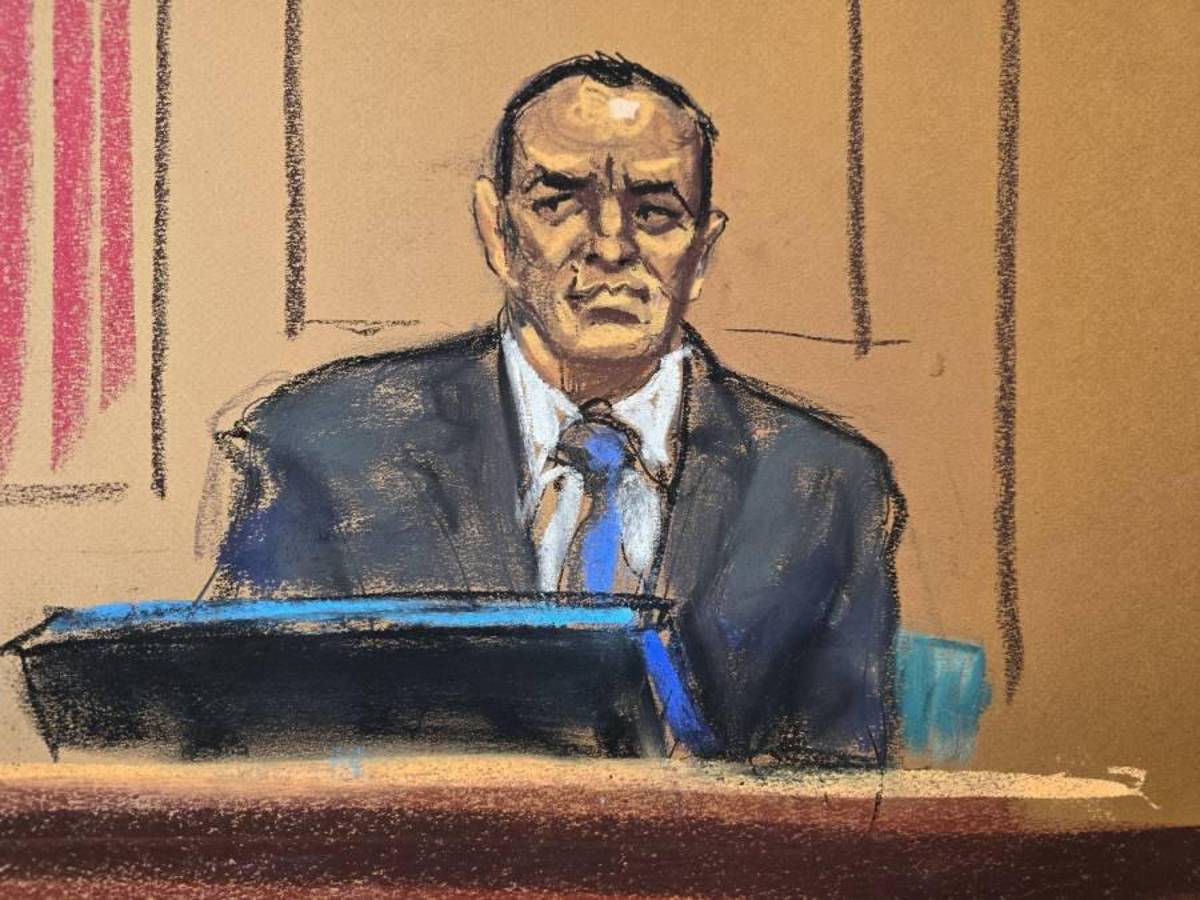 Las primeras imágenes de Juan Orlando Hernández, expresidente de Honduras, declarando en su juicio en Nueva York