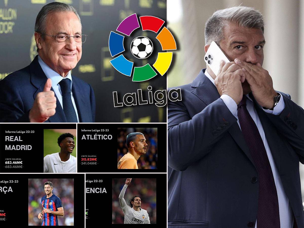 ¿Cuánto tiene el Real Madrid? LaLiga publica los nuevos límites salariales, se lo reducen al Barcelona y el club que más pierde