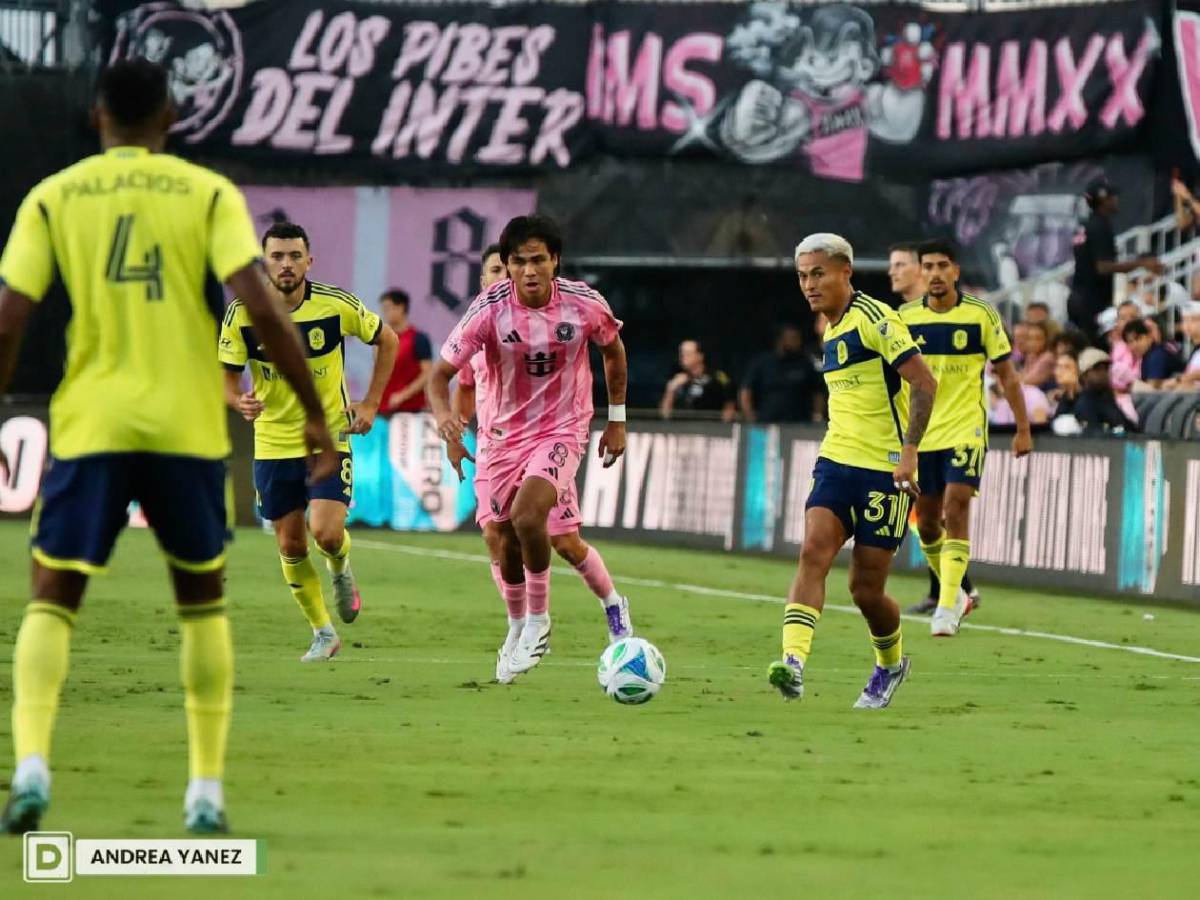 El 'regalo' a Messi, saludo entre Leo y Andy Nájar, celebración del hondureño y el premio que se llevó el 10 del Inter Miami
