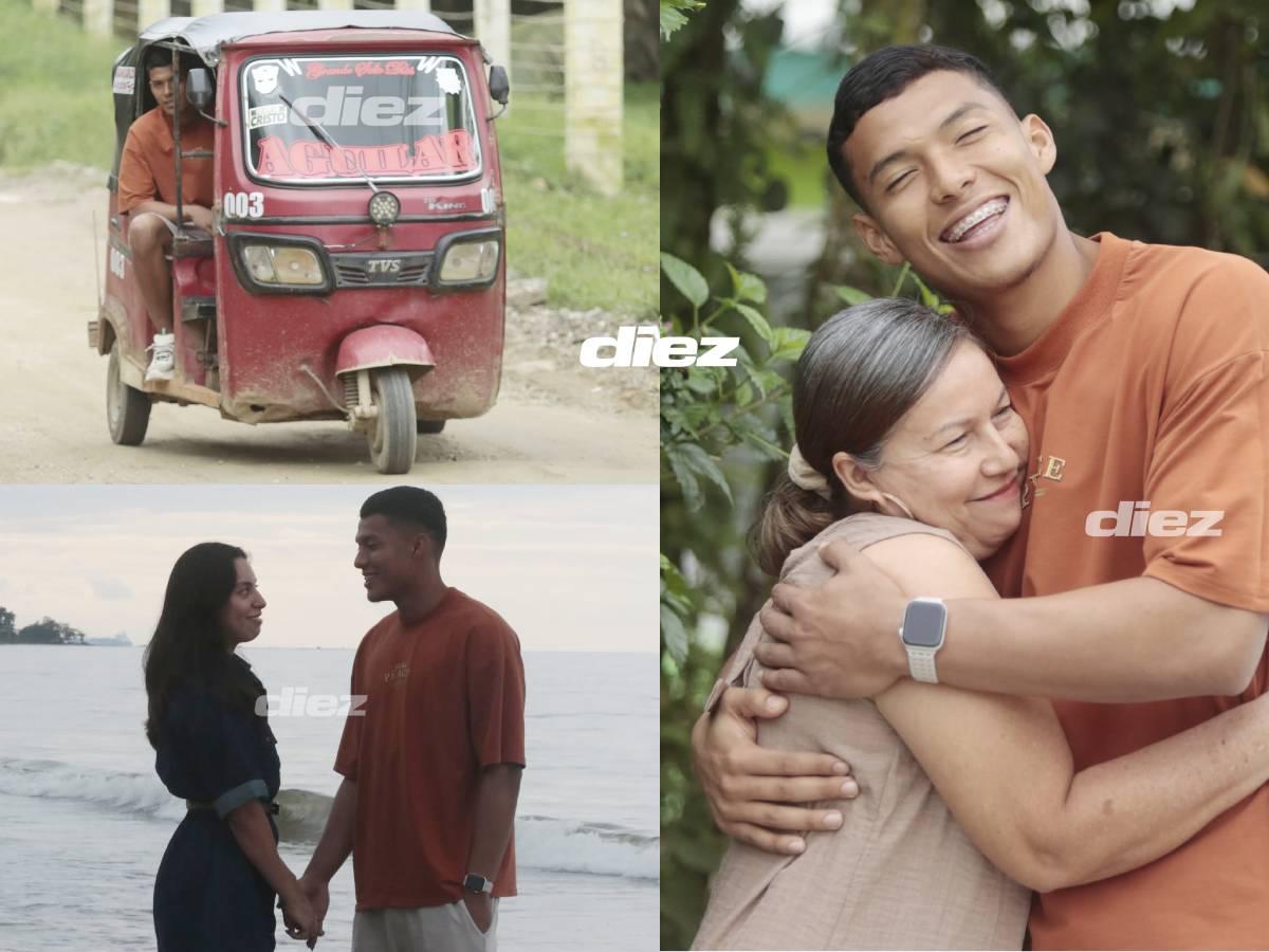 En la playa con su amor, paseo en mototaxi y abrazo en familia: Onán Rodríguez y los momentos tras fichar con Olimpia