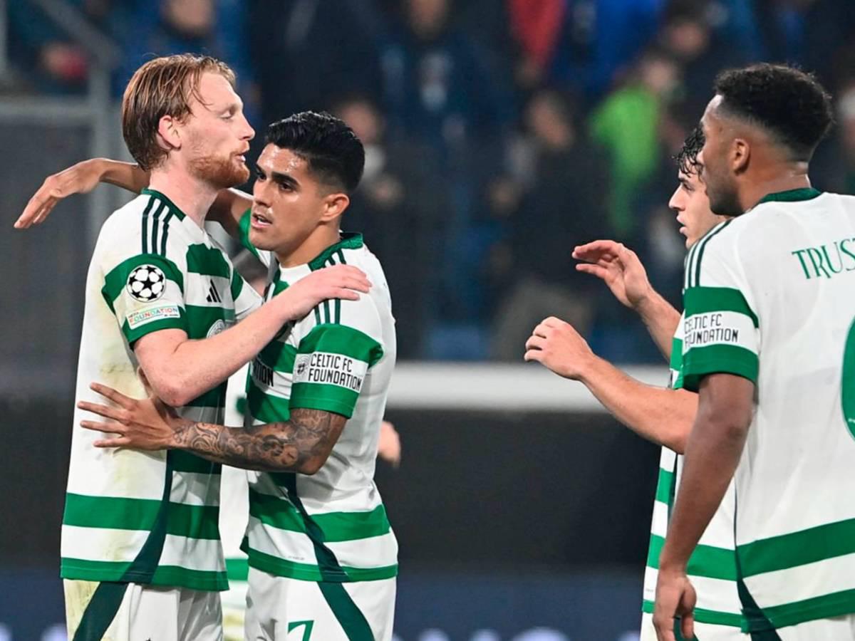 Luis Palma reaparece y Celtic sale vivo de la visita frente al Atalanta por la Champions League