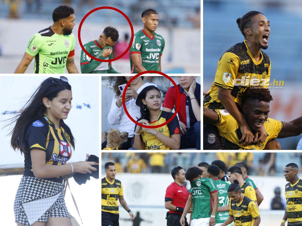 No se vio en TV: Tristeza en Marathón, Real España hizo una fiesta y las bellas chicas que se robó las miradas en el clásico