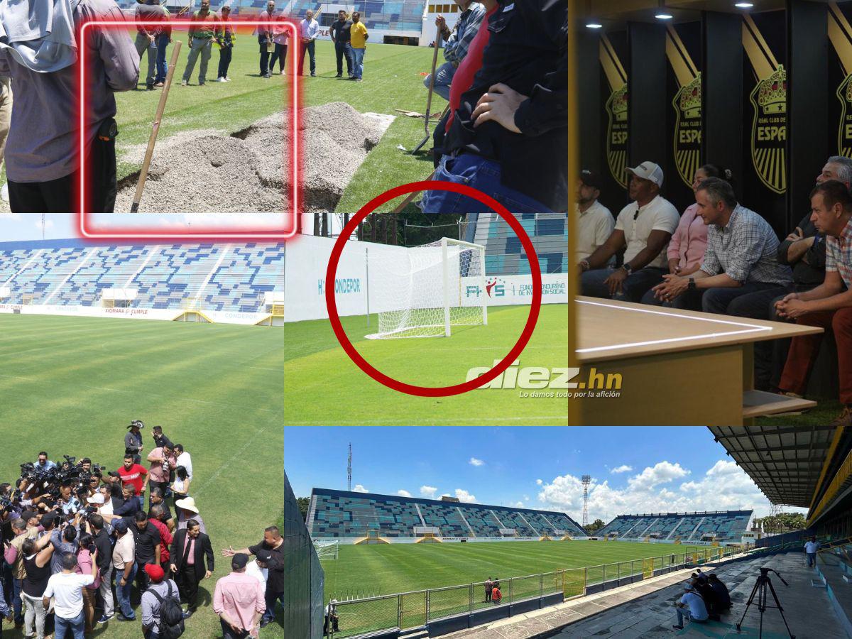 ¡Vienen dugouts nuevos! Así preparan el Estadio Morazán para su reapertura en el clásico Real España vs Olimpia