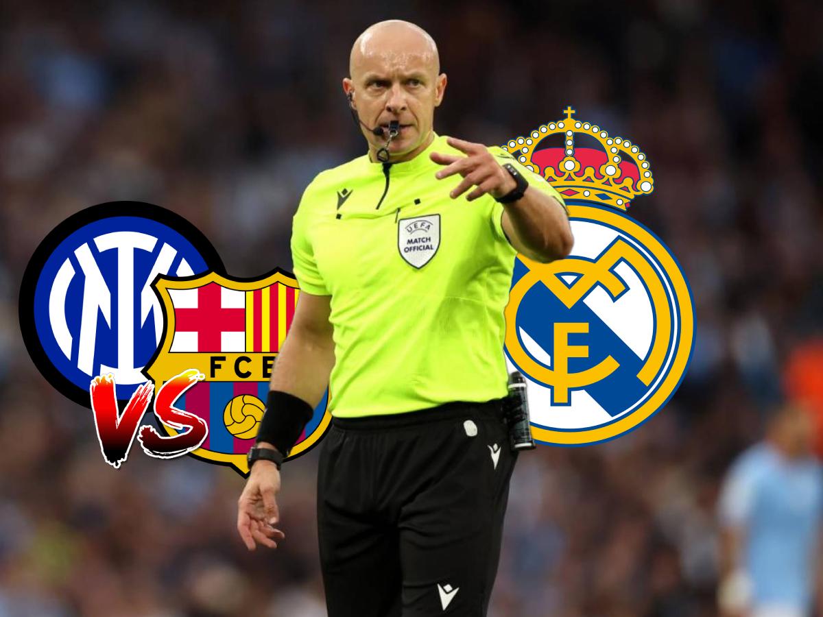 Escándalo en Champions League: El polémico árbitro 'madridista' para el Inter de Milán - Barcelona por las semifinales
